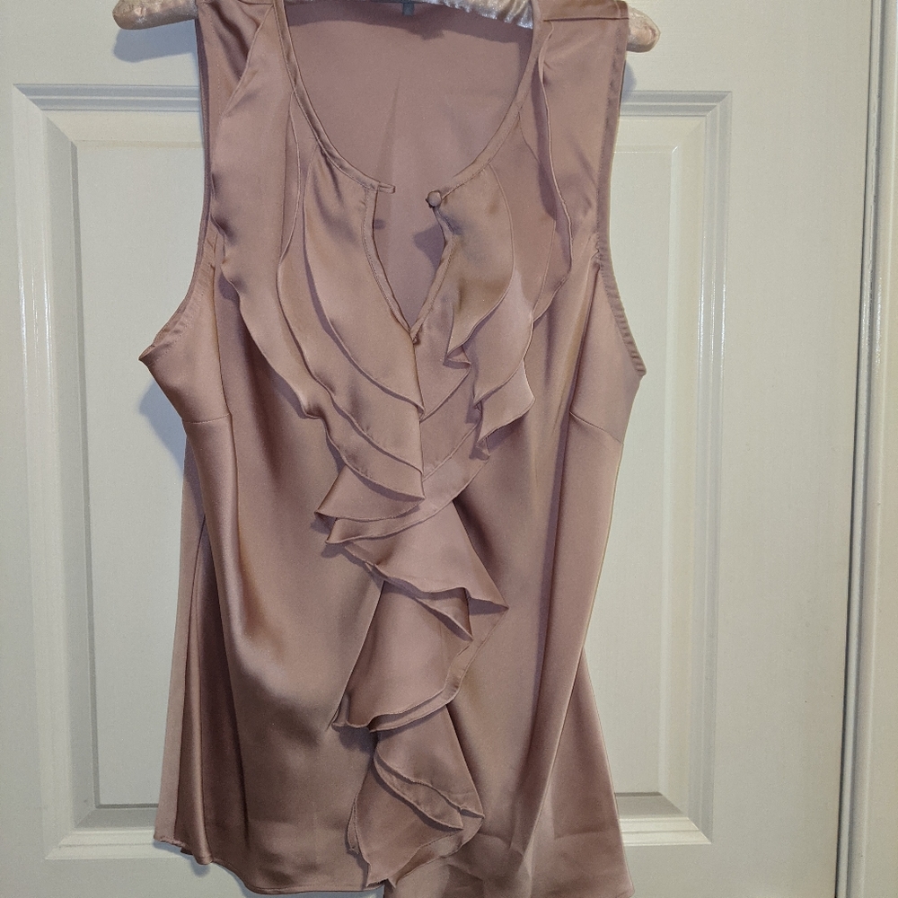 Violet & Clove Women's Dusty Pink Top Shell Size XL